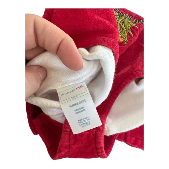 Y2K Minnie Mouse Red Safari Dress & Turtleneck Bodysuit - Picture 5 of 8